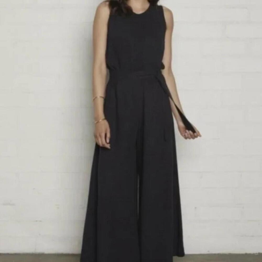 Rachel pally cortez jumpsuit black small $260 retail